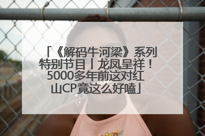 《解码牛河梁》系列特别节目丨龙凤呈祥！5000多年前这对红山CP竟这么好嗑
