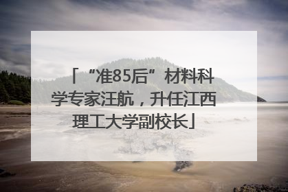 “准85后”材料科学专家汪航，升任江西理工大学副校长