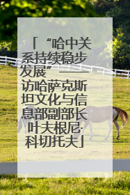 “哈中关系持续稳步发展”——访哈萨克斯坦文化与信息部副部长叶夫根尼·科切托夫
