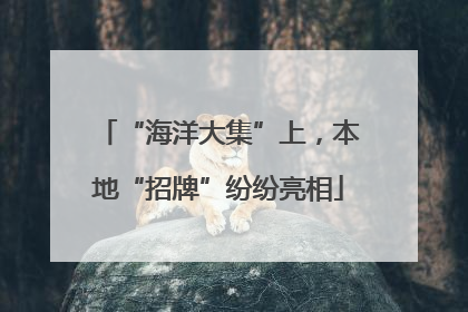 “海洋大集”上，本地“招牌”纷纷亮相
