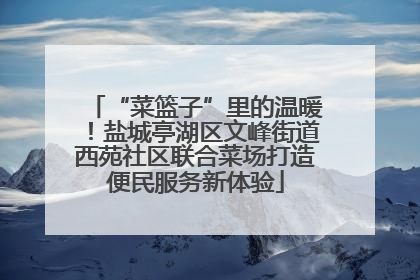 “菜篮子”里的温暖！盐城亭湖区文峰街道西苑社区联合菜场打造便民服务新体验