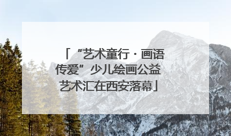 “艺术童行・画语传爱”少儿绘画公益艺术汇在西安落幕