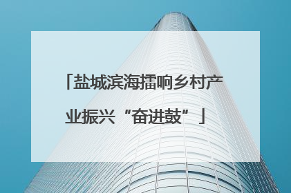 盐城滨海擂响乡村产业振兴“奋进鼓”
