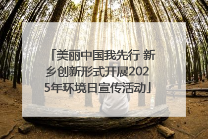 美丽中国我先行 新乡创新形式开展2025年环境日宣传活动