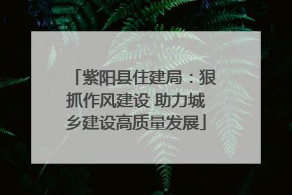 紫阳县住建局：狠抓作风建设 助力城乡建设高质量发展