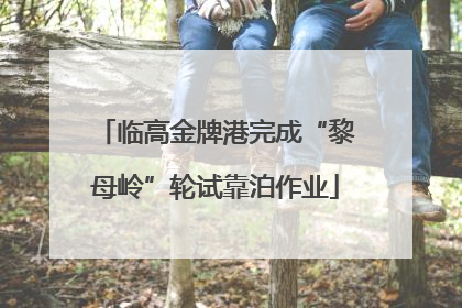 临高金牌港完成“黎母岭”轮试靠泊作业
