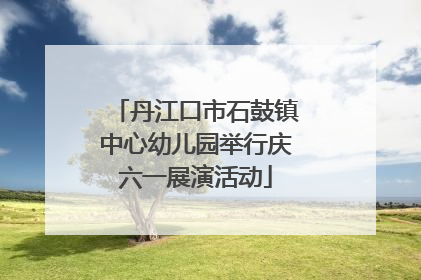 丹江口市石鼓镇中心幼儿园举行庆六一展演活动