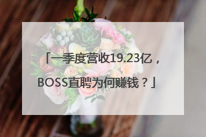 一季度营收19.23亿，BOSS直聘为何赚钱？