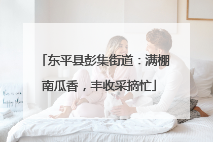 东平县彭集街道：满棚南瓜香，丰收采摘忙