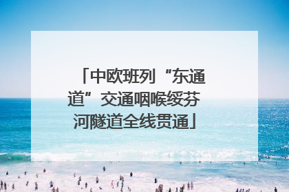 中欧班列“东通道”交通咽喉绥芬河隧道全线贯通