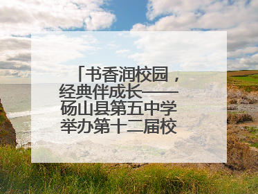 书香润校园，经典伴成长——砀山县第五中学举办第十二届校园读书节活动
