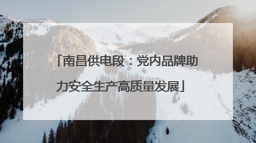 南昌供电段：党内品牌助力安全生产高质量发展