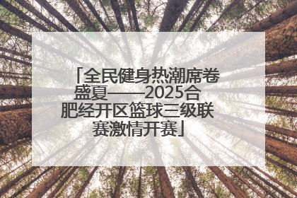 全民健身热潮席卷盛夏——2025合肥经开区篮球三级联赛激情开赛