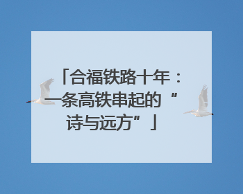 合福铁路十年：一条高铁串起的“诗与远方”