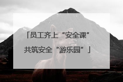员工齐上“安全课” 共筑安全“游乐园”