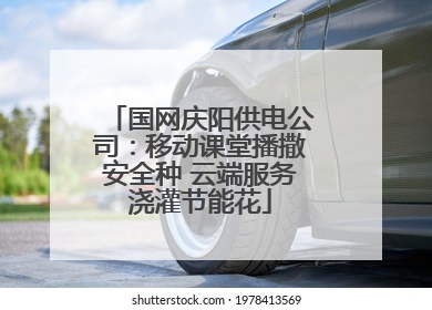 国网庆阳供电公司：移动课堂播撒安全种 云端服务浇灌节能花