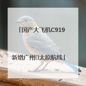 国产大飞机C919新增广州⇌太原航线