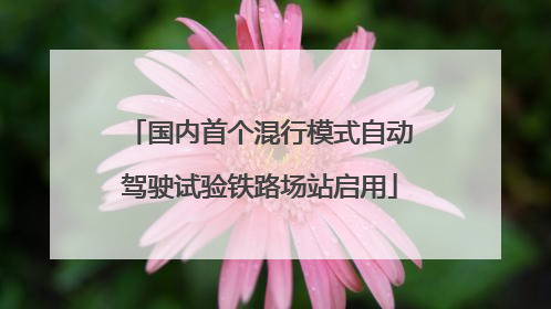 国内首个混行模式自动驾驶试验铁路场站启用