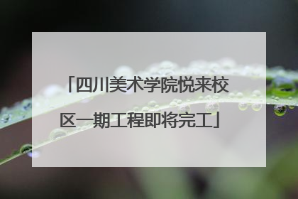 四川美术学院悦来校区一期工程即将完工
