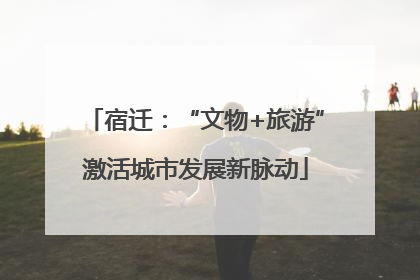 宿迁：“文物+旅游”激活城市发展新脉动