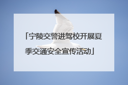 宁陵交警进驾校开展夏季交通安全宣传活动