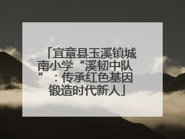 宜章县玉溪镇城南小学“溪韧中队”：传承红色基因 锻造时代新人
