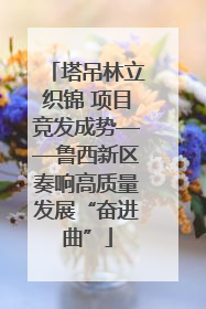 塔吊林立织锦 项目竞发成势——鲁西新区奏响高质量发展“奋进曲”
