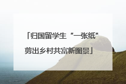 归国留学生“一张纸”剪出乡村共富新图景