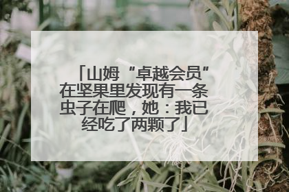 山姆“卓越会员”在坚果里发现有一条虫子在爬，她：我已经吃了两颗了