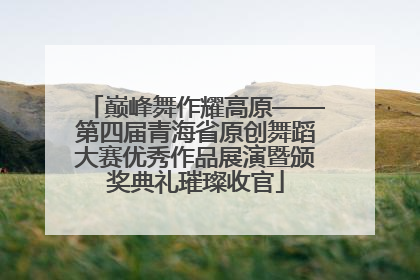 巅峰舞作耀高原——第四届青海省原创舞蹈大赛优秀作品展演暨颁奖典礼璀璨收官