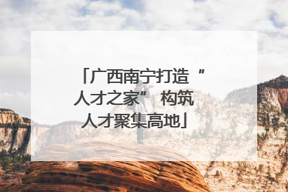 广西南宁打造“人才之家” 构筑人才聚集高地