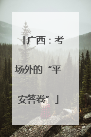 广西：考场外的“平安答卷”