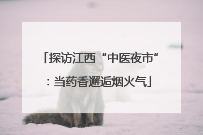 探访江西“中医夜市”：当药香邂逅烟火气