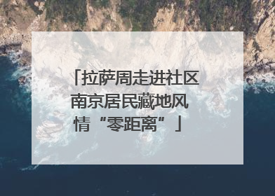 拉萨周走进社区 南京居民藏地风情“零距离”