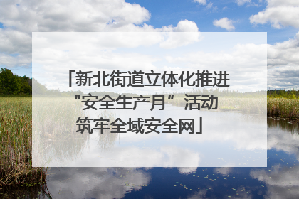 新北街道立体化推进“安全生产月”活动 筑牢全域安全网
