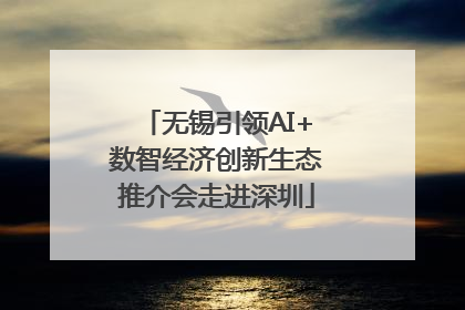 无锡引领AI+数智经济创新生态推介会走进深圳