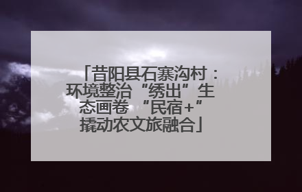 昔阳县石寨沟村：环境整治“绣出”生态画卷 “民宿+”撬动农文旅融合