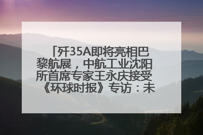 歼35A即将亮相巴黎航展，中航工业沈阳所首席专家王永庆接受《环球时报》专访：未来数量可以有很多