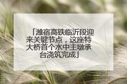 潍宿高铁临沂段迎来关键节点，这座特大桥首个水中主墩承台浇筑完成