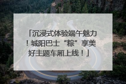 沉浸式体验端午魅力！城阳巴士“粽”享美好主题车厢上线！