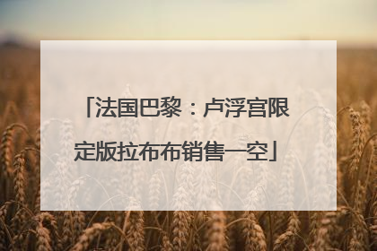 法国巴黎：卢浮宫限定版拉布布销售一空