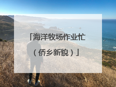 海洋牧场作业忙（侨乡新貌）