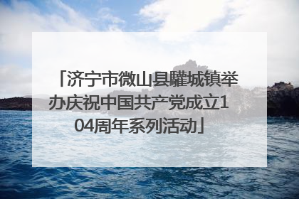 济宁市微山县驩城镇举办庆祝中国共产党成立104周年系列活动