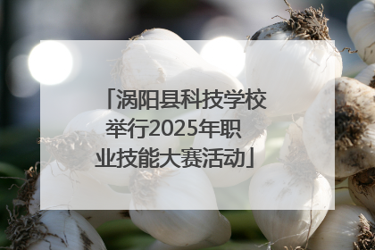 涡阳县科技学校举行2025年职业技能大赛活动
