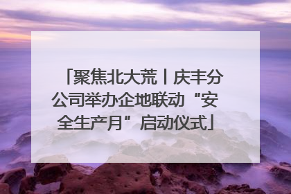 聚焦北大荒丨庆丰分公司举办企地联动“安全生产月”启动仪式