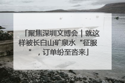 聚焦深圳文博会｜就这样被长白山矿泉水“征服”，订单纷至沓来
