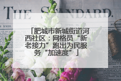 肥城市新城街道河西社区：网格员“新老接力”跑出为民服务“加速度”