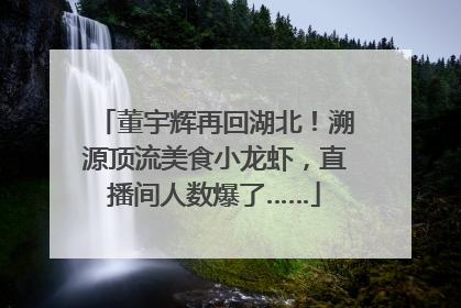 董宇辉再回湖北！溯源顶流美食小龙虾，直播间人数爆了……