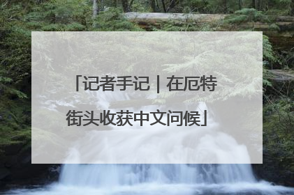 记者手记｜在厄特街头收获中文问候