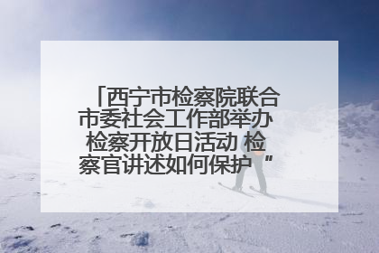 西宁市检察院联合市委社会工作部举办检察开放日活动 检察官讲述如何保护“少年的你”